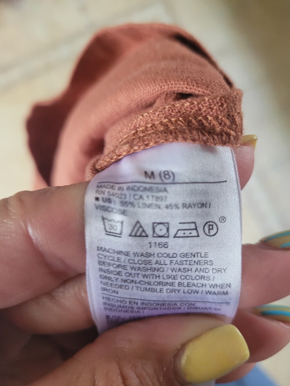 Old Navy Rust Button-Front Girls Romper - Picture 5 of 5